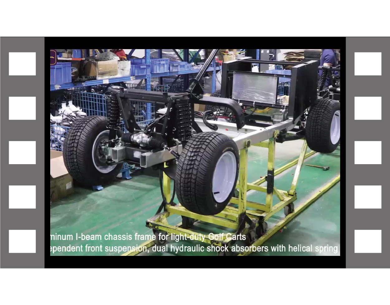 Aluminum l-beam chassis frame