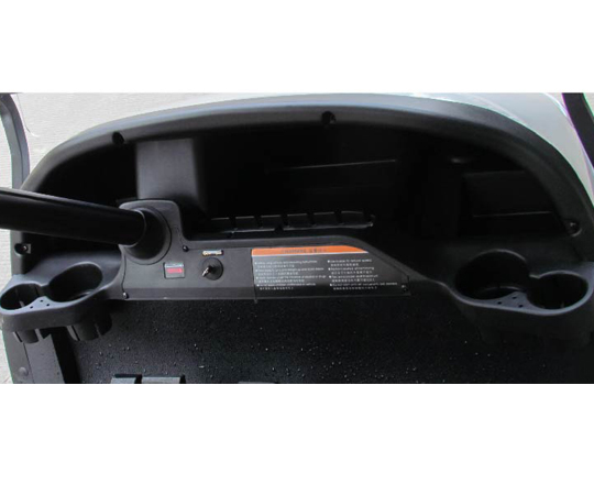 Plastic molded dashboard with 4 cup holder