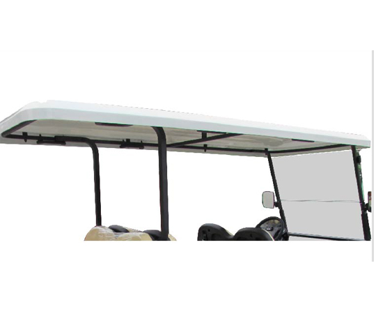 Suction molded plastic sun canopy and support frame