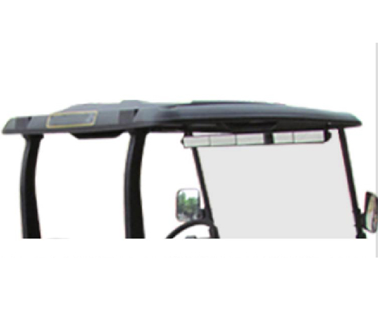 Injection molded plastic sun canopy and support frame