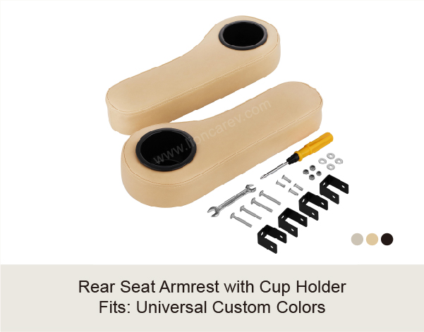 Rear Seat Armrest with Cup Holder