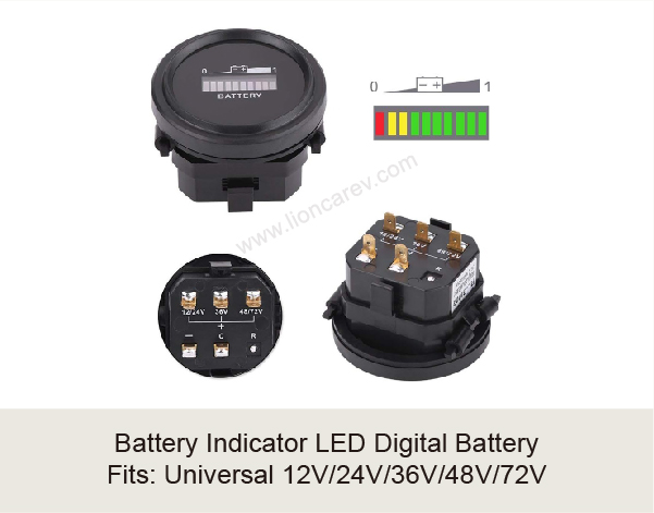 Battery Indicator LED Digital Battery