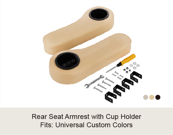 Rear Seat Armrest with Cup Holder