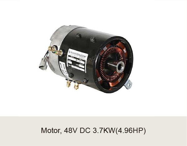 Motor, 48V DC 3.7KW(4.96HP)