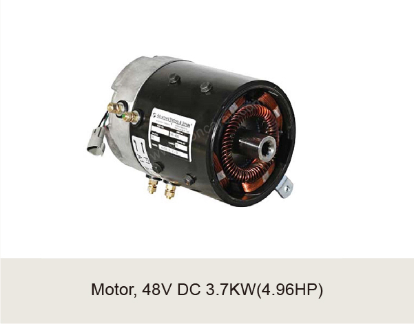 Motor, 48V DC 3.7KW(4.96HP)