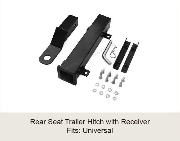 Rear Seat Trailer Hitch with Receiver