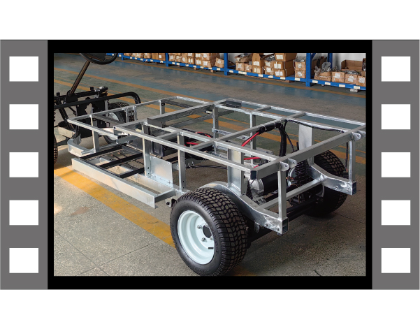 Hot-dip galvanizing chassis frame